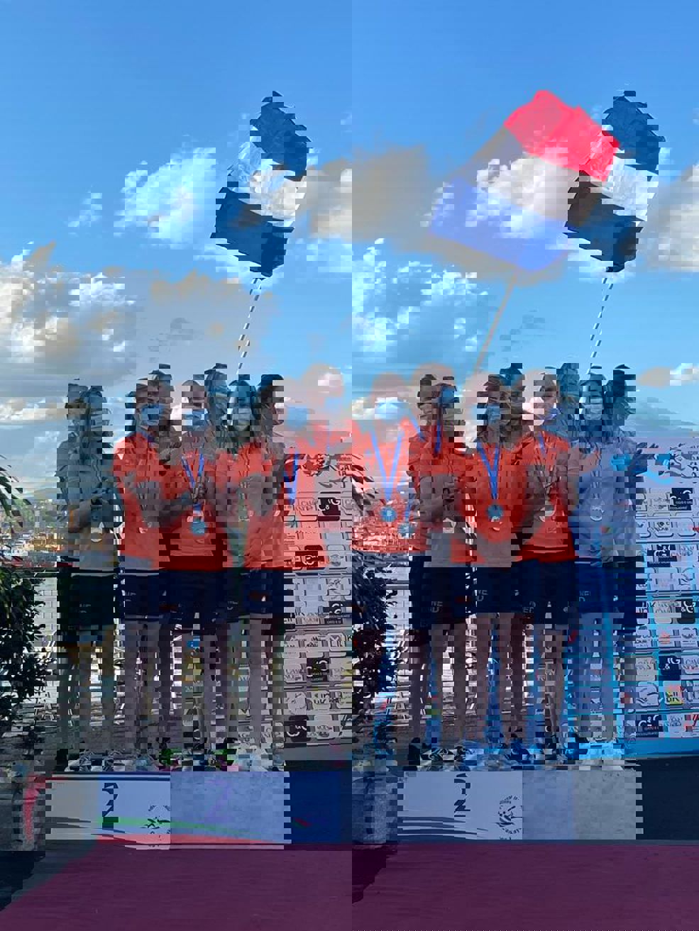 Nederlandse dames met de zilveren medaille - Foto: Hans Janssen