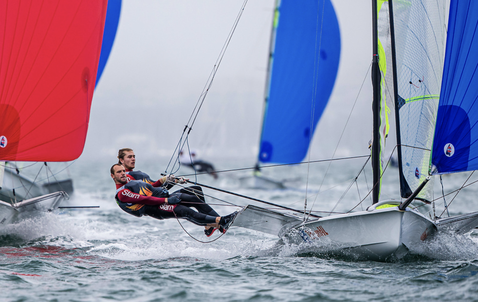 Pim van Vugt (l) en Bart Lambriex (archiefbeeld WK 2020 - foto Sailing Energy)
