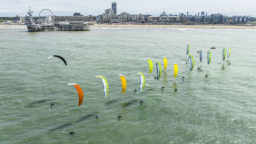 Strijdtoneel voor de kust van Den Haag (foto archief World Sailing)